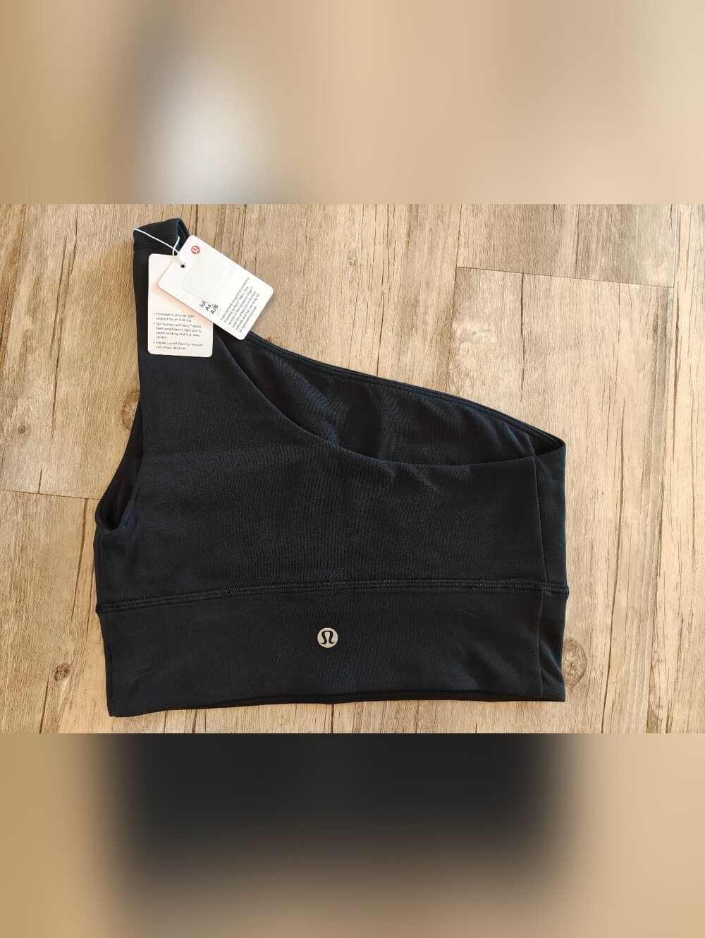Lululemon Align Asymmetrical Sports Bra Size 4 NWT Black